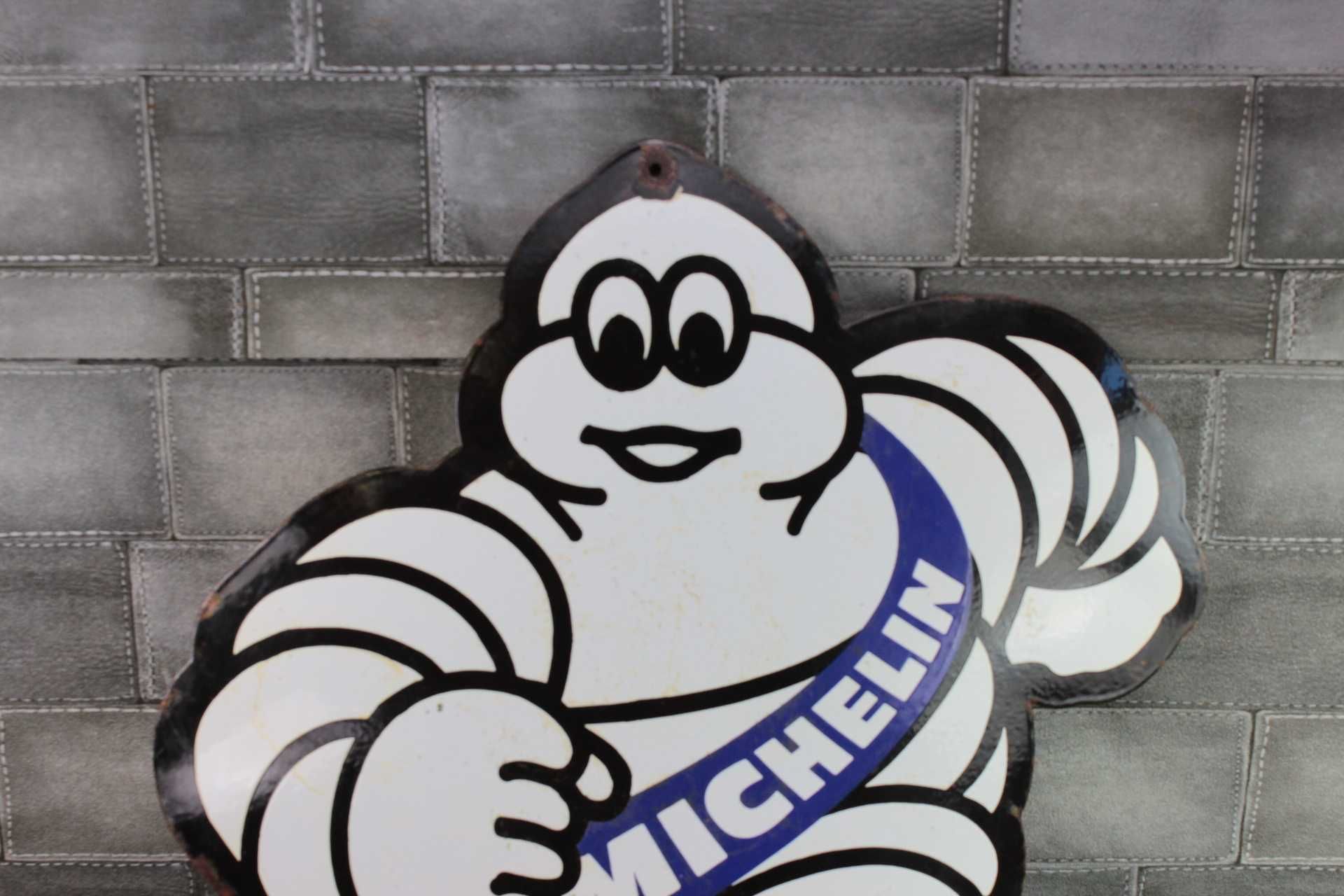 Blacha reklama emaliowana MICHELIN maskotka