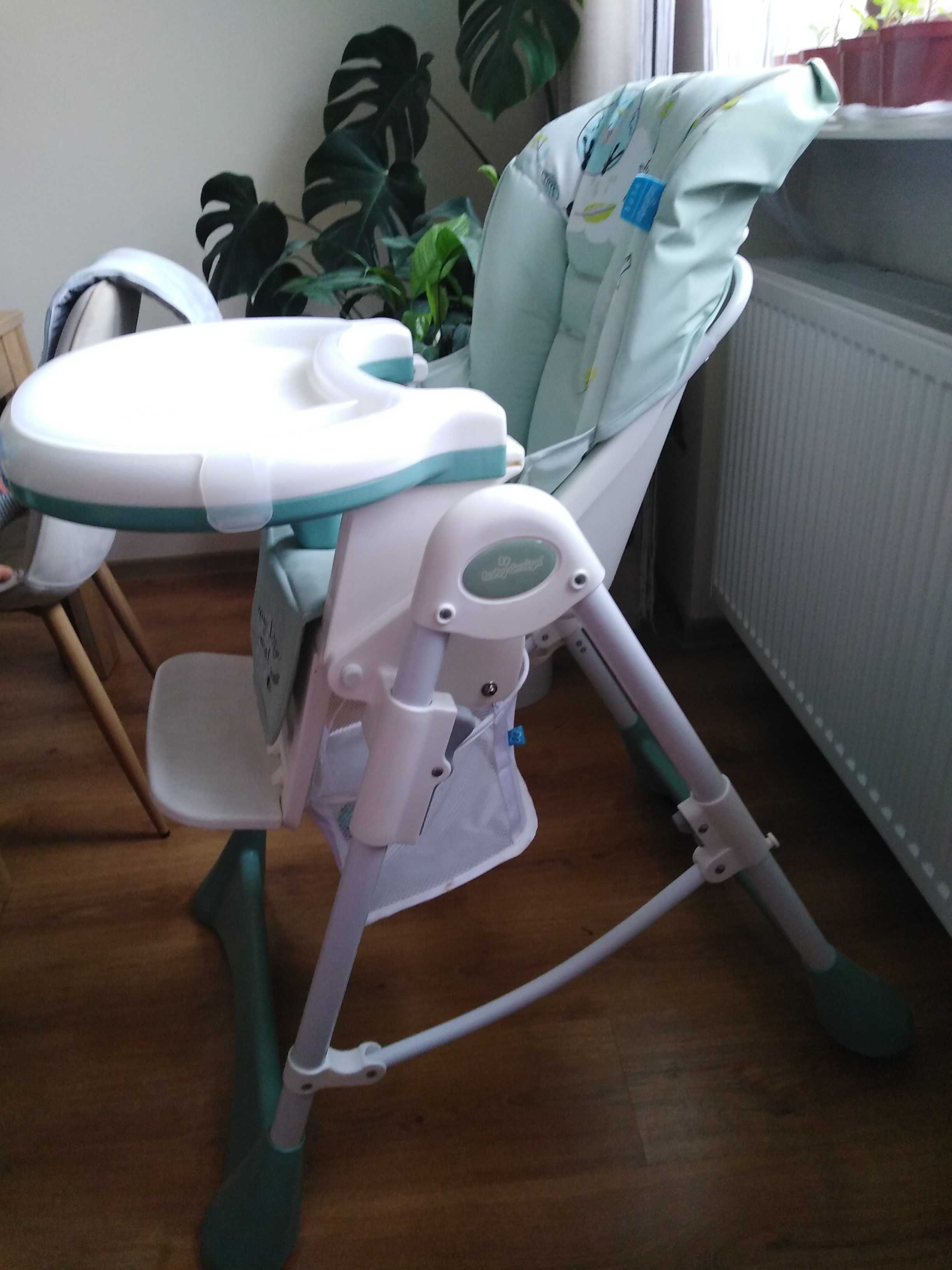 Fotelik krzesełko do jedzenia dla malucha baby design