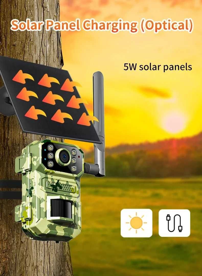 Fotopułapka Kamera Solarna GSM 4G LTE IR APP UCON