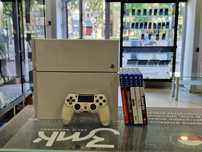Playstation 4 500GB White CUH-1116A/ 5 gier/ Grade B/ GW6 msc/ PS4 FAT