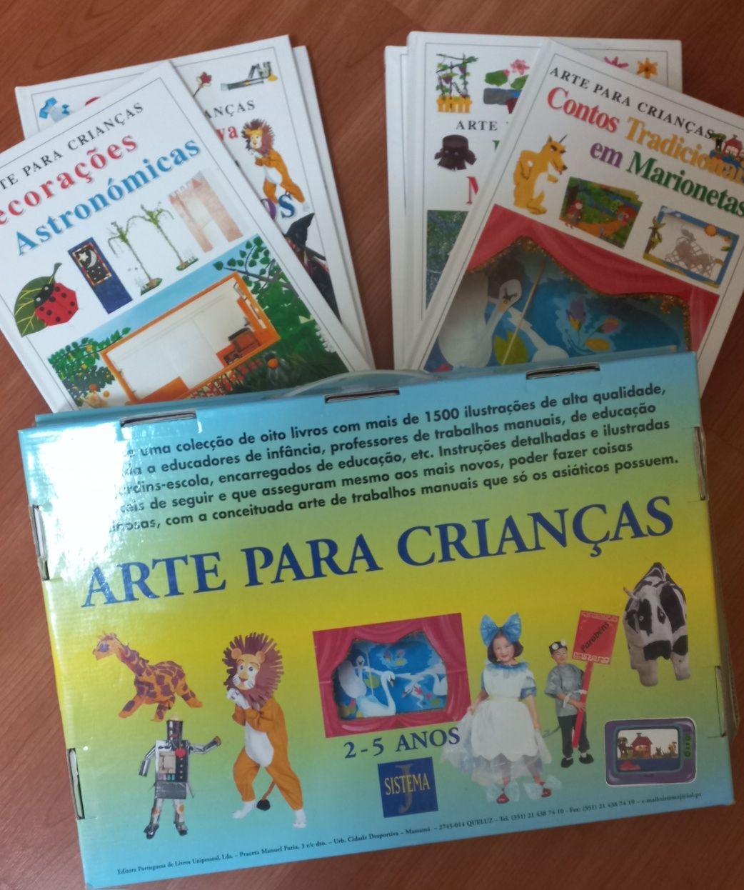 Conj de livros artes para crianças