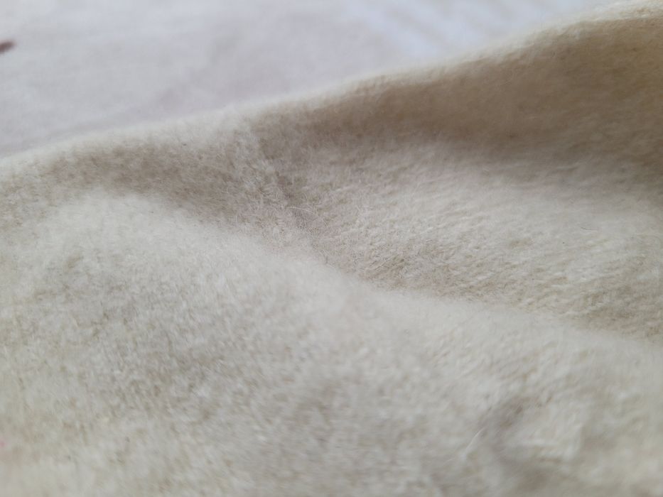 Sweter r S M kaszmir wełna termiczna niebarwiona cashmere