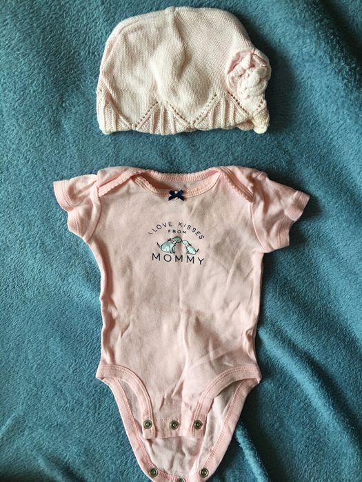 Body Carter’s i czapeczka George - na dziecko 3-mies.