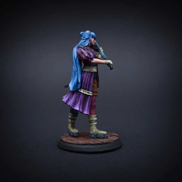 Figurka D&D, RPG, bard, skala 32 mm, ręcznie malowana, handmade