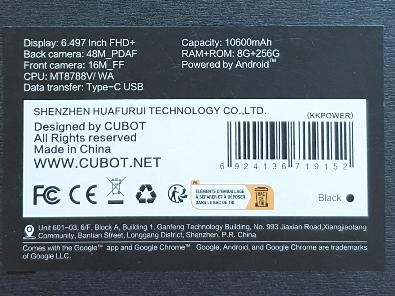 Smartfon KING KONG 8 Power 8/256 GB noktowizor