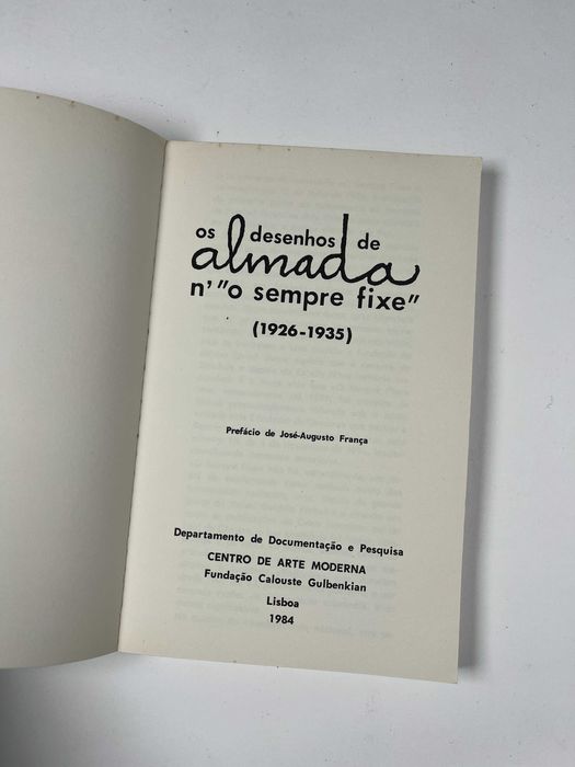 Os Desenhos de Almada n' '"O Sempre Fixe" 1984 Livro
