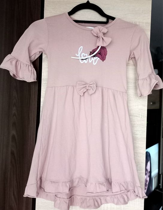 Sukienka z opaska dla dziewczynki 134