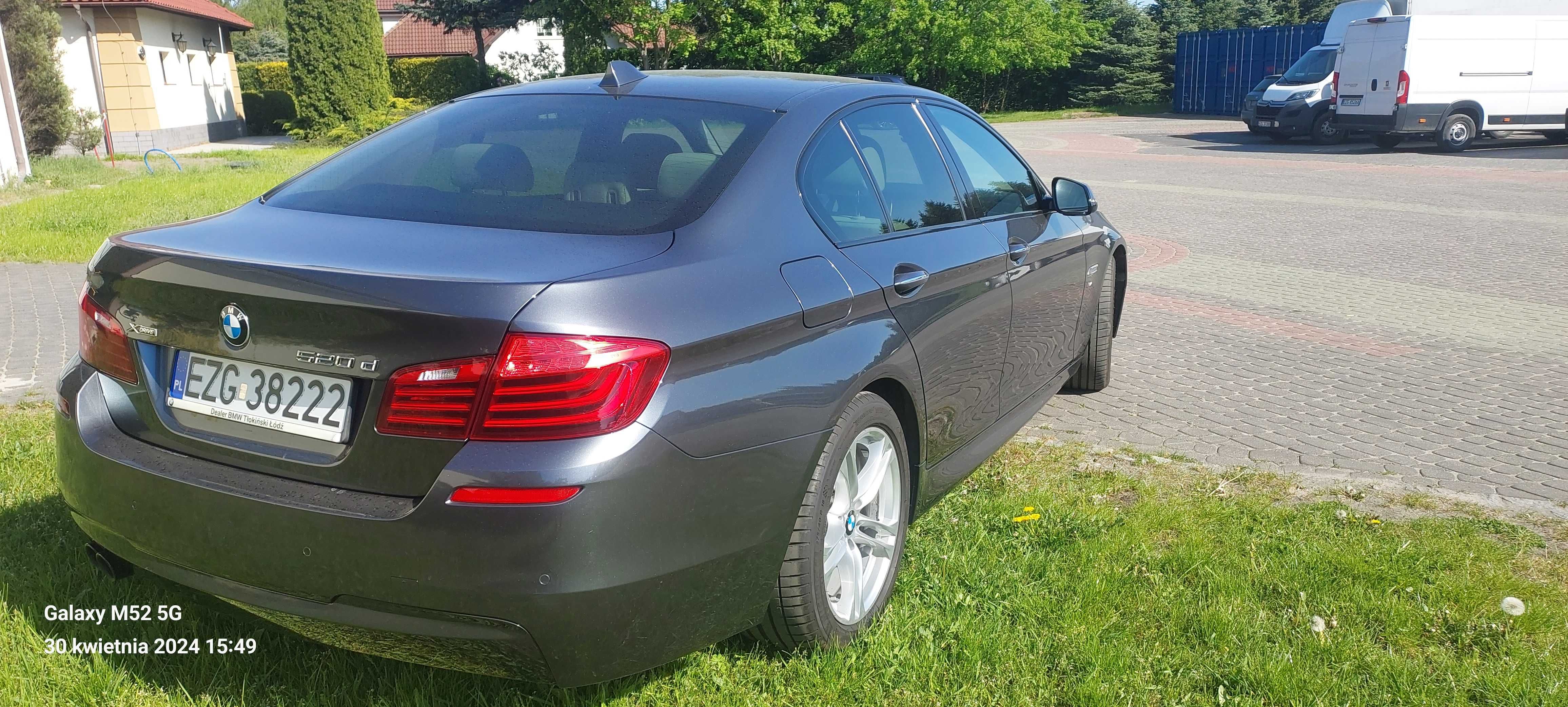 BMW 520d X-drive, 2016 r. 97 600 km, 1-y właściciel, salon Polska