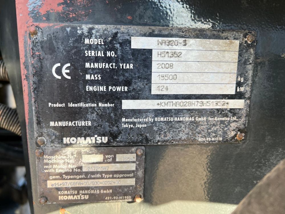 Ładowarka Komatsu WA 320 -5