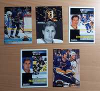 5 cartas vintage NHL Ice Hockey / hóquei no gelo