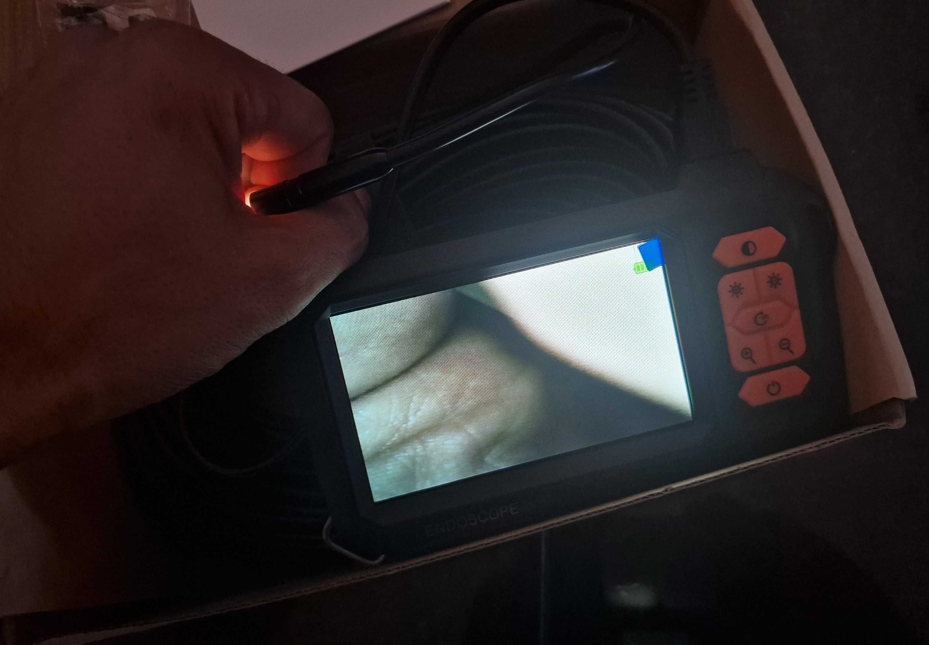 Camera Endoscópica 30m - Alta Definição e Iluminação Ajustável com LCD