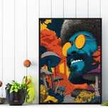 plakat do pokoju abstrakcja pop art, obraz do salonu pop art, pop art