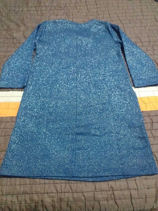 Vestido lindíssimo Azul marinho com brilhantes , da Zara Kids