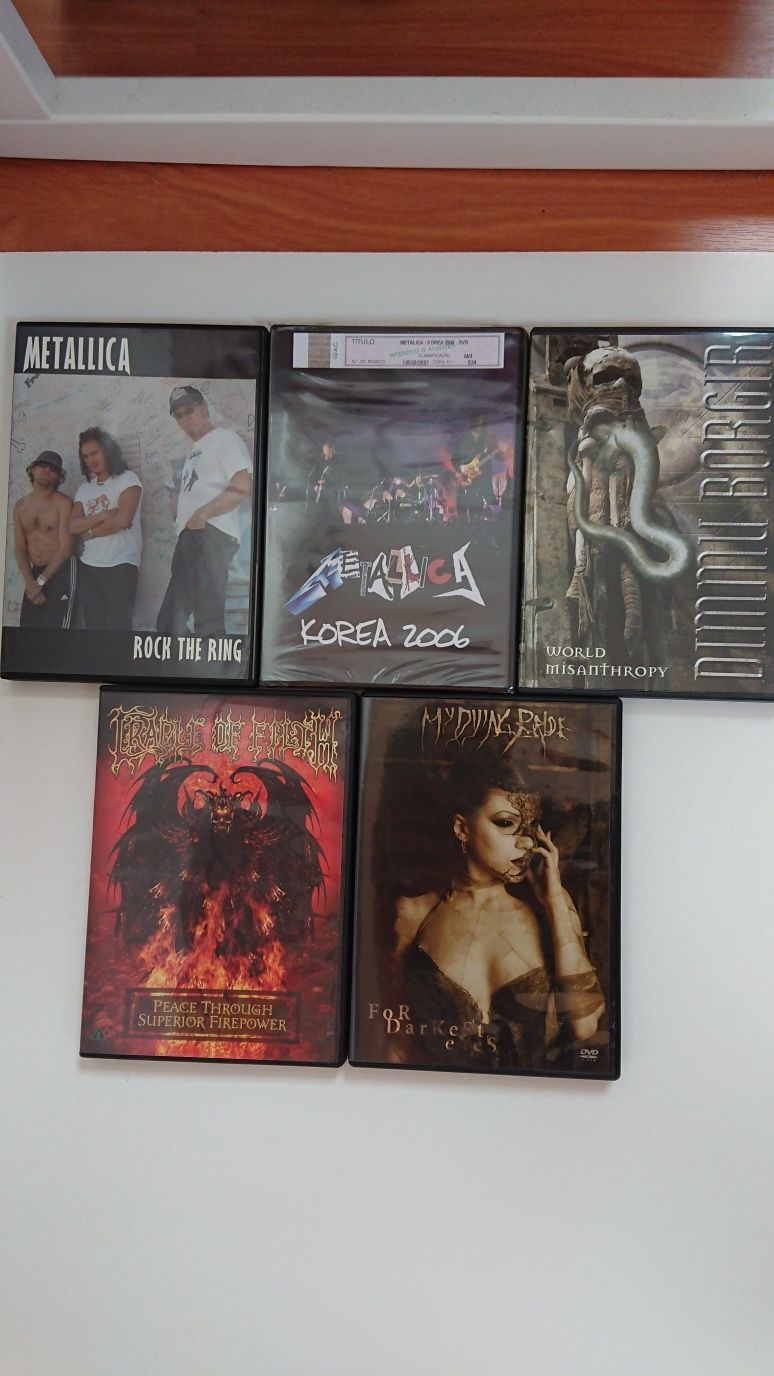 Heavy Metal - Vários DVDs de bandas