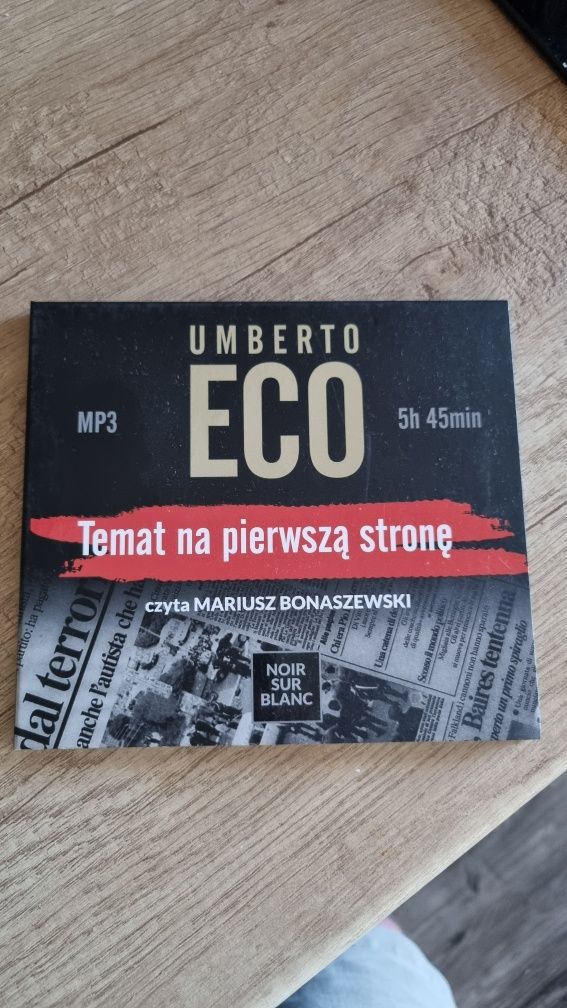 Umberto Eco temat na pierwszą stronę mp3 cd