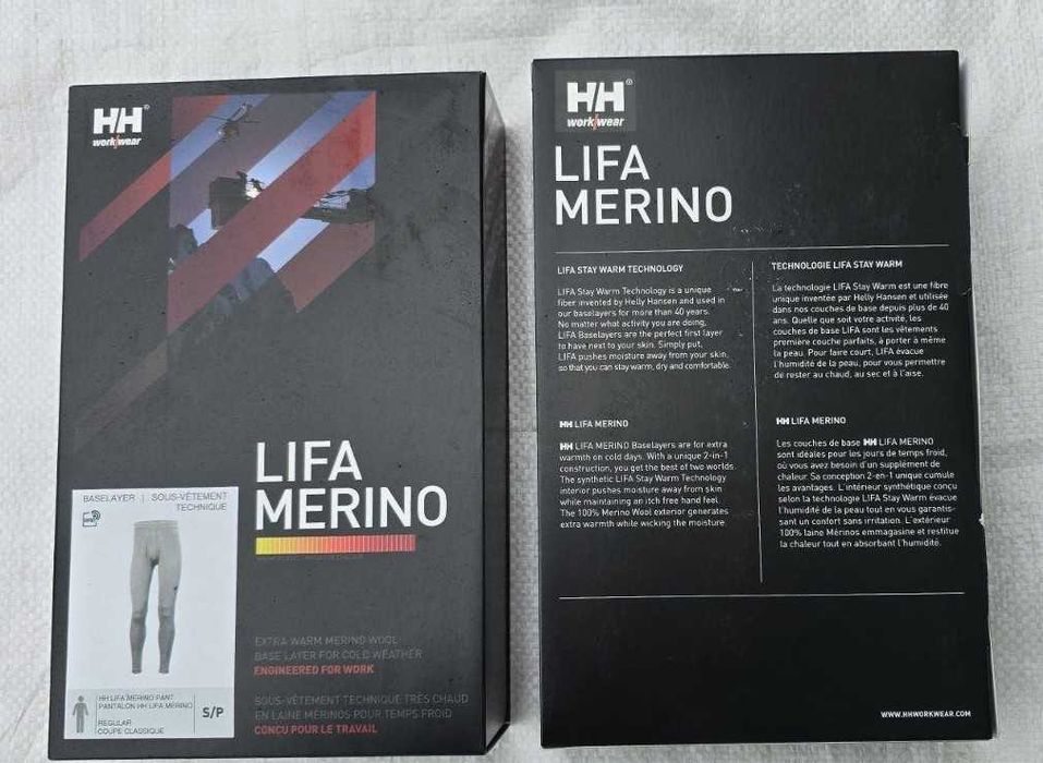 Термоштаны Helly Hansen Lifa Merino шерсть мериноса Размеры S, M, 2XL