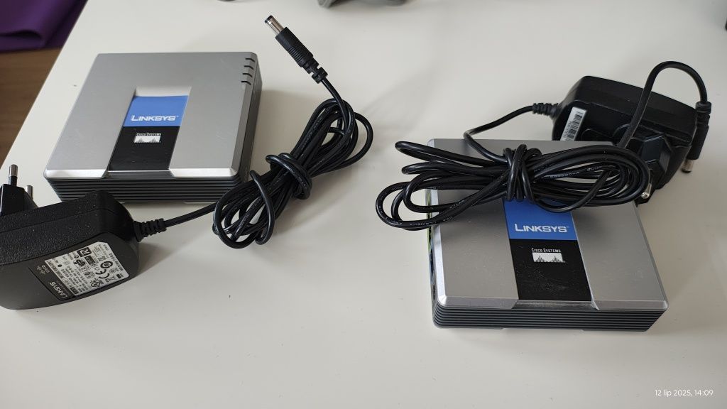 VoIP 2x Bramką Linksys PAP2T oraz 2x Telefon Analogowy
