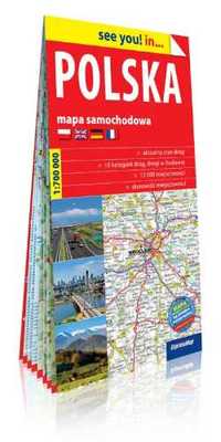 Plastic map Polska 1:700 000 mapa samochodowa - praca zbiorowa