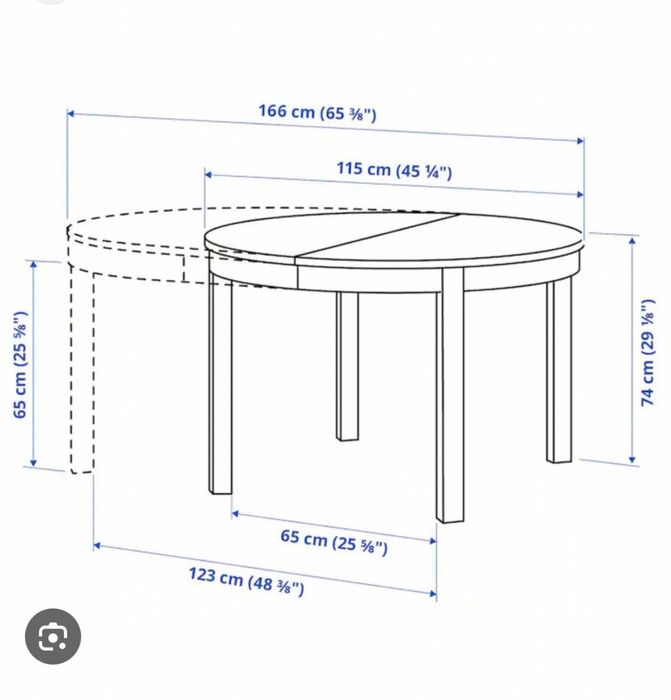 Stół rozkładany IKEA Bjursta dąb