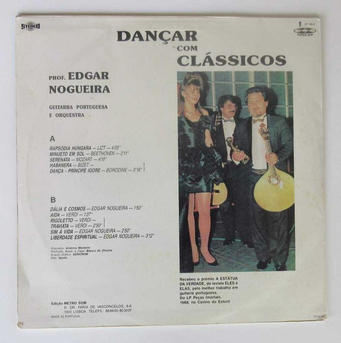 EDGAR NOGUEIRA - Dançar Com Clássicos (LP)
