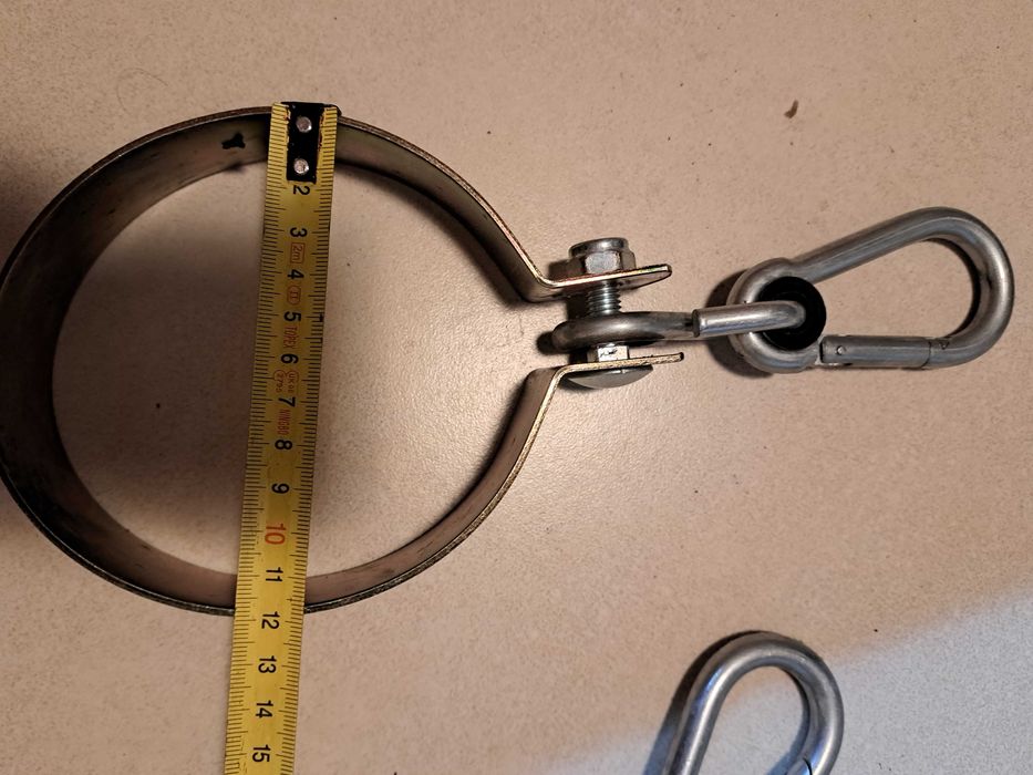 Obejma ø 120 mm okrągła do huśtawki z karabińczykiem (2 szt.)