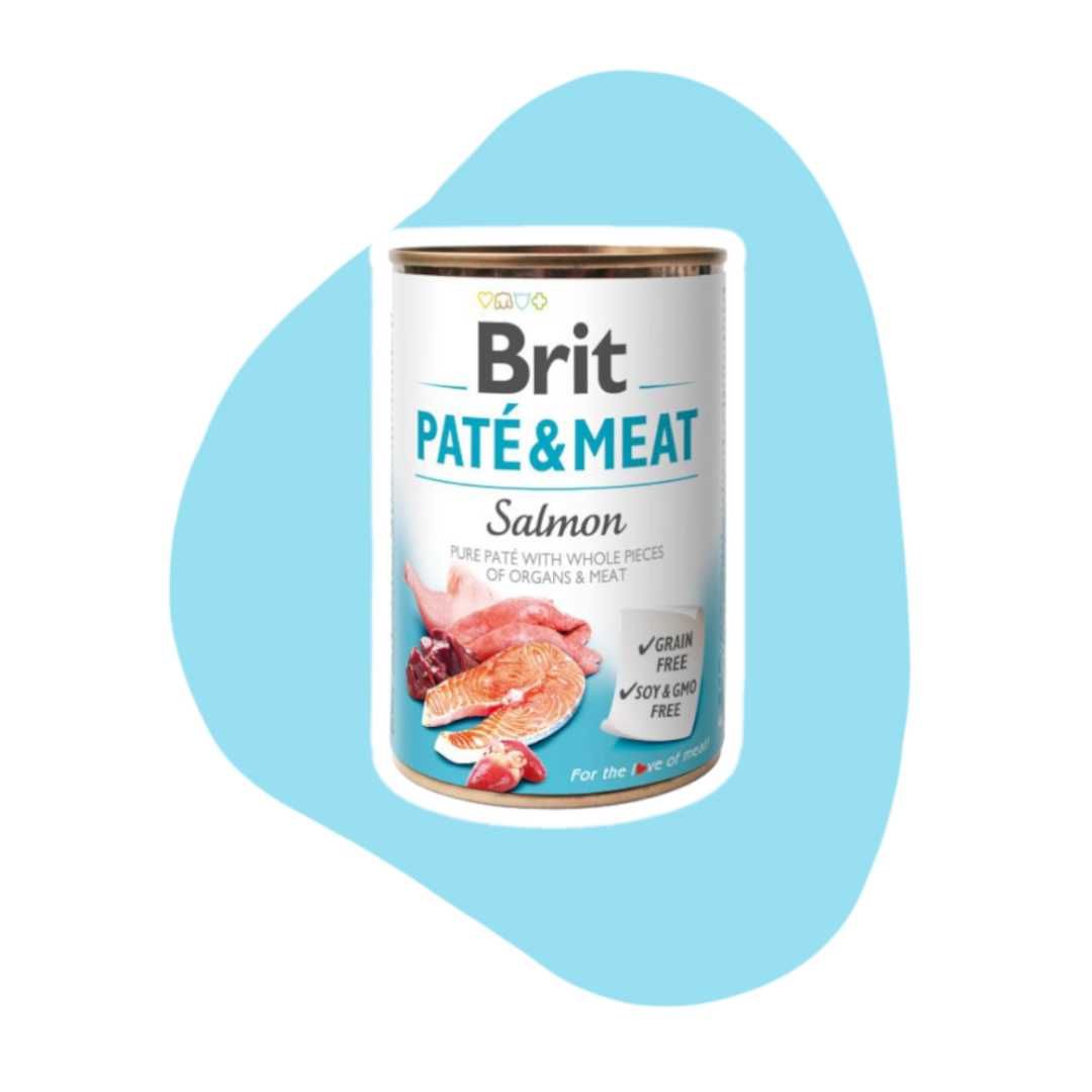 Brit Pate&Meat Salmon Łosoś 6x400g Karma mokra dla psa