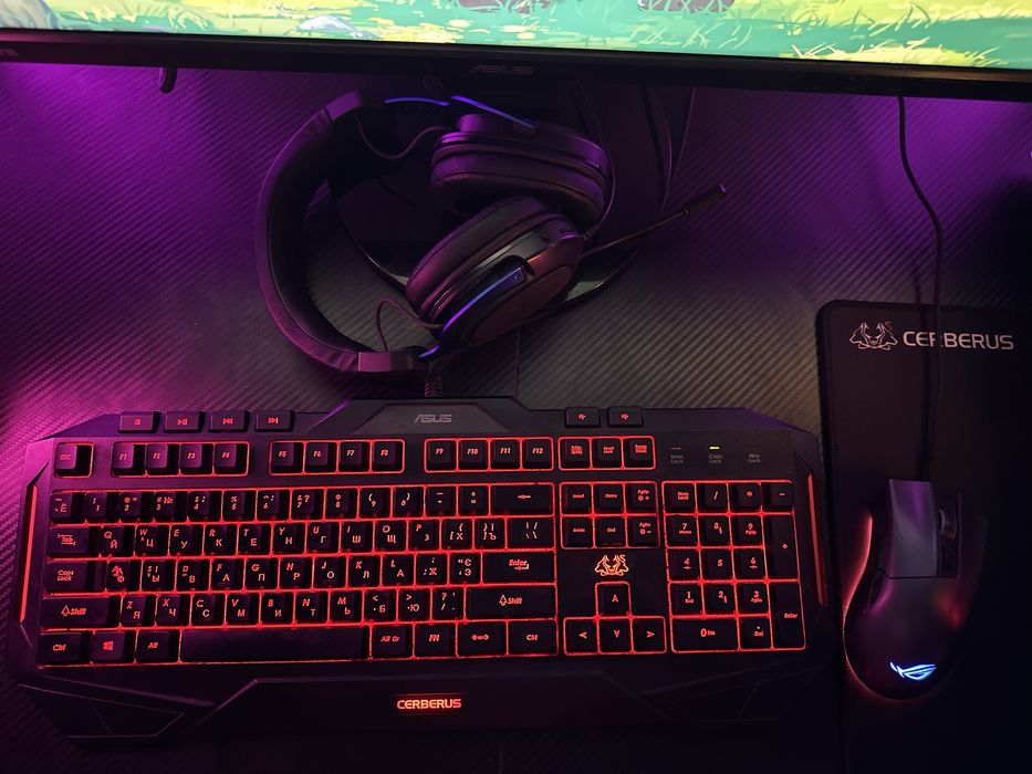 ASUS 144гц + ПК RTX 2060Super i5-9400F SSD HDD 750W + вся периферия