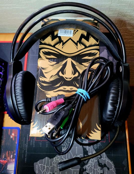 Гарнитура наушники Aula S605 Wired gaming headset black