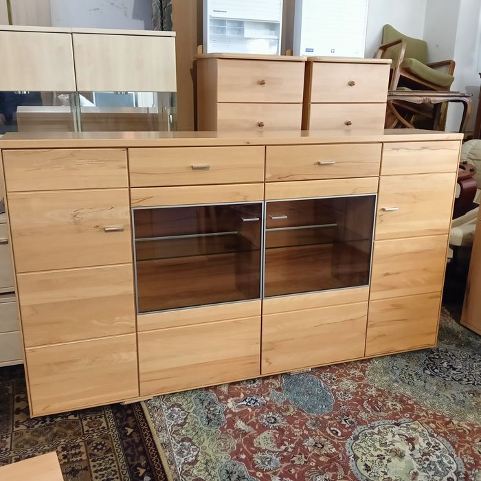 Meble Drewniane, Witryna z drewna,Komoda do salonu