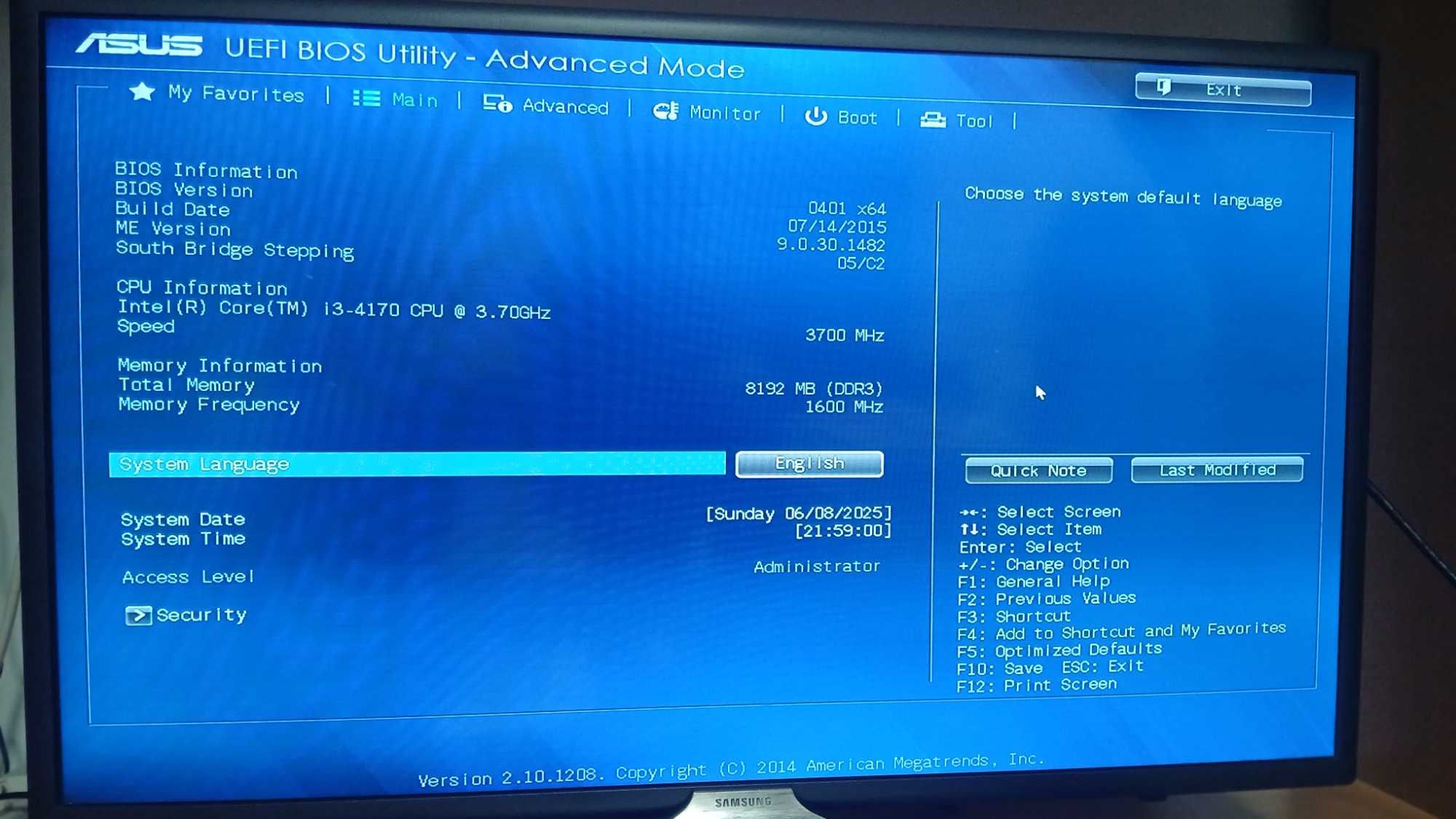 Computador ASUS K31ADE