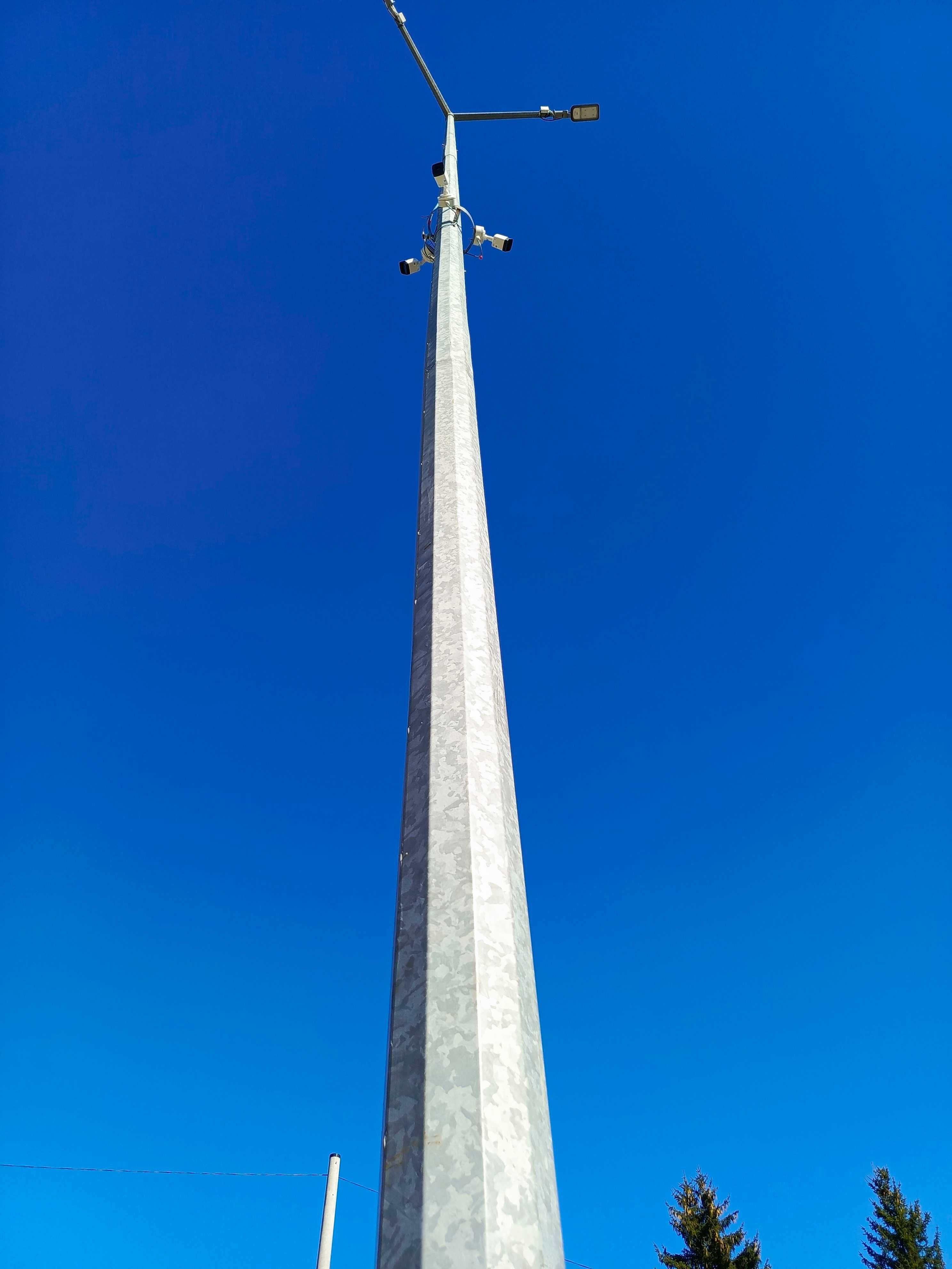 Słup Lampa Uliczna ocynk 11 metrów fundament