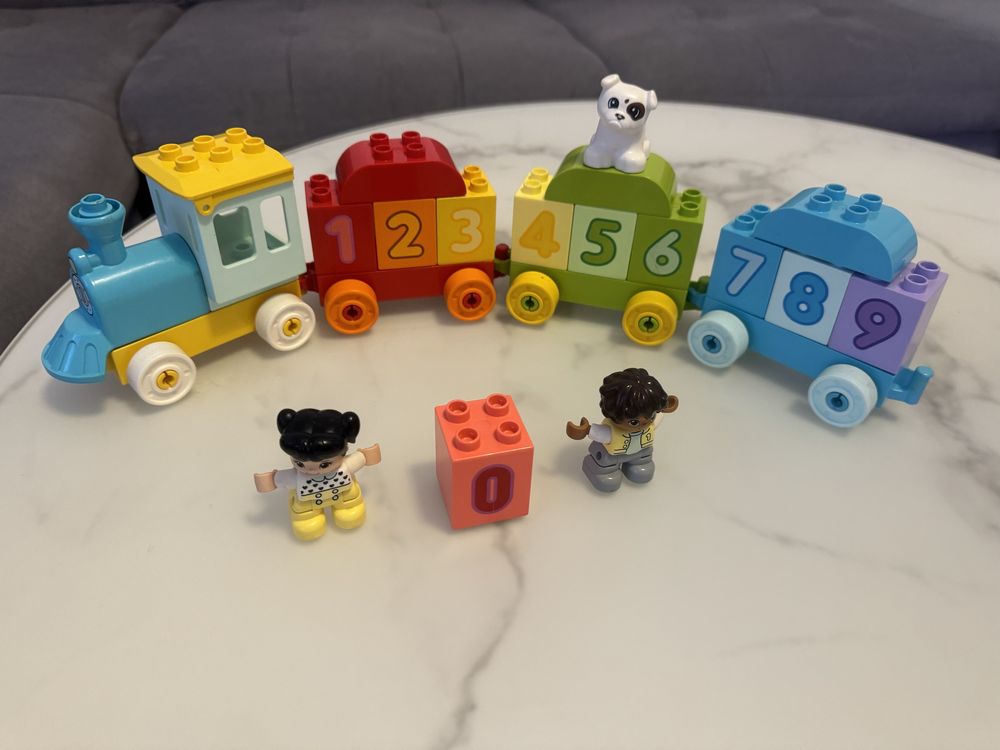 LEGO DUPLO, klocki Pociąg z cyferkami - nauka liczenia