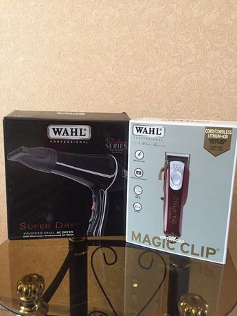 Машинка wahl Magic clip cordless и фен Wahl