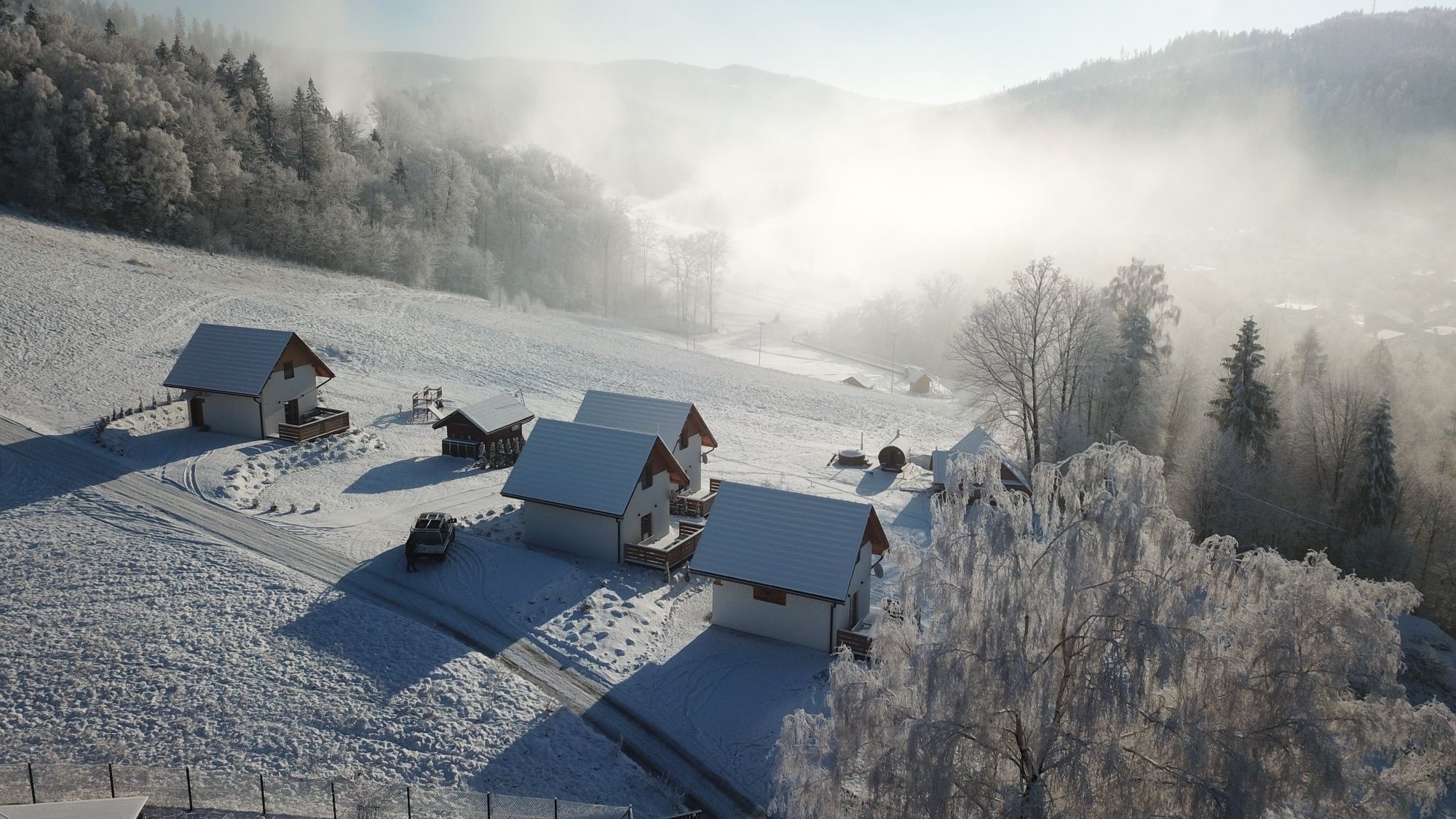Domki w Górach w Wiśle, Sauna Jacuzzi, całoroczny grill