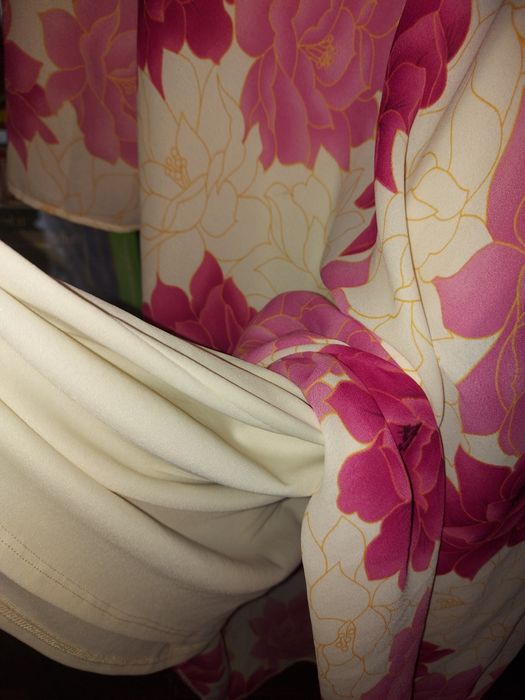 Elegancka długa sukienka bez rękawów z szalem UK20 EU48