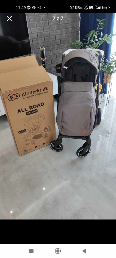 Nowy wózek spacerowy  kinderkraft all road.