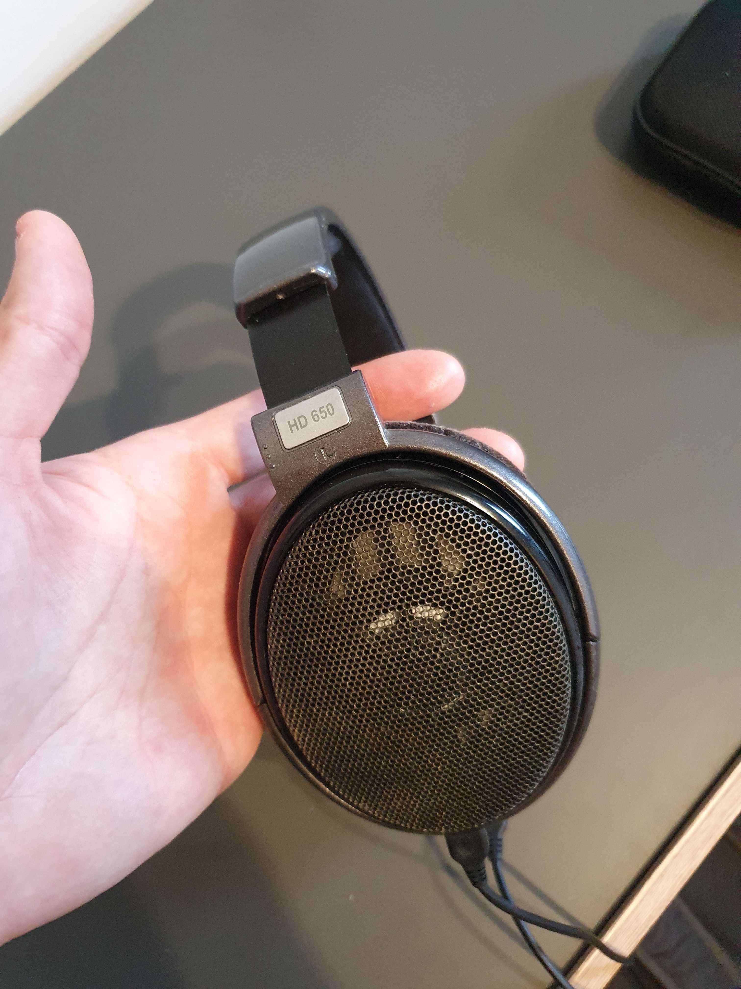 Słuchawki Sennheiser HD650 + DAC DragonFly red