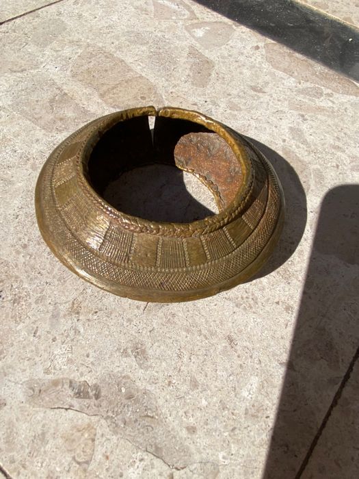 Artefacto  Africano Manilha Pulseira Escravo Séc XVI África 11,4 cm