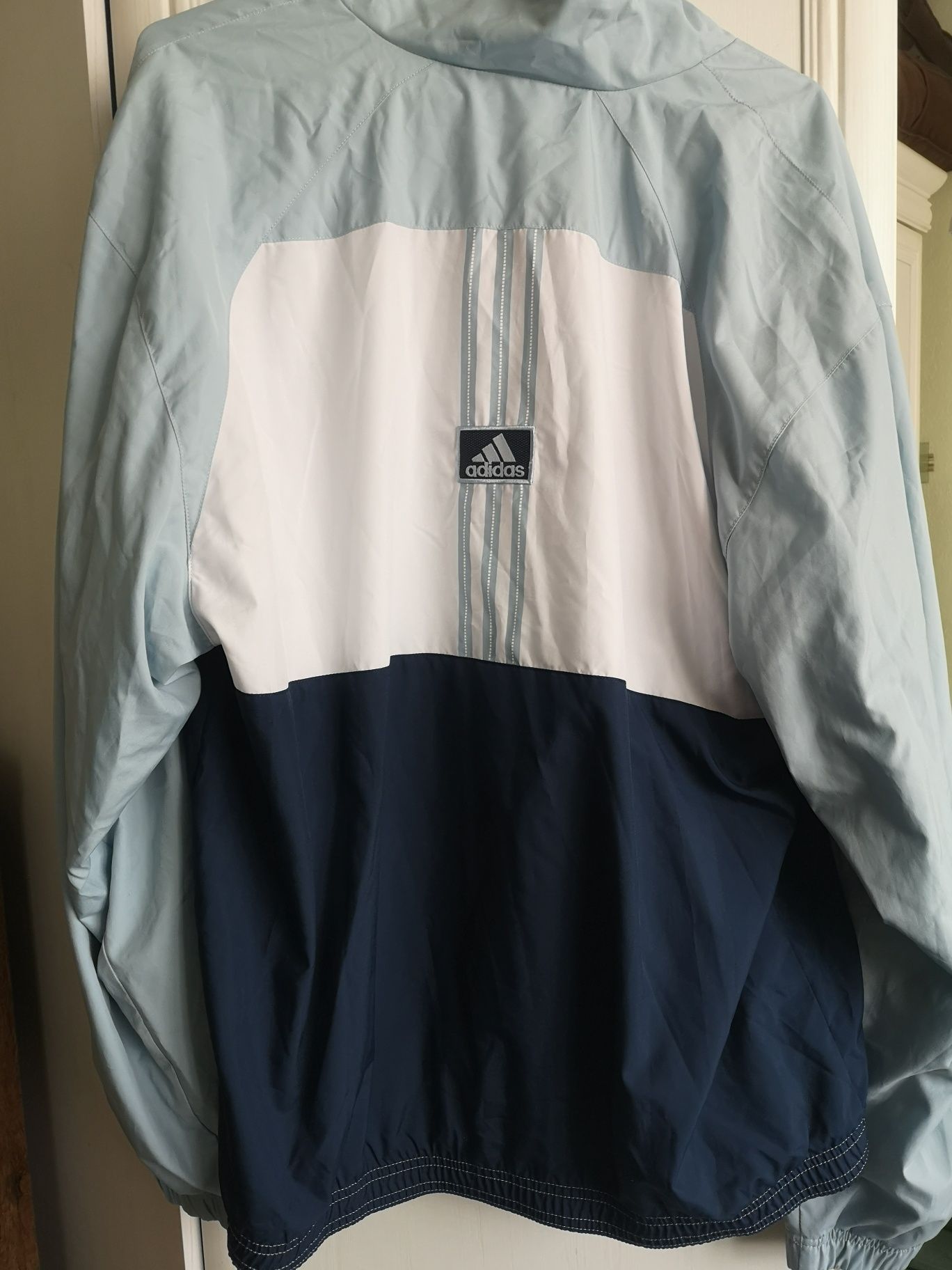 Adidas jasno niebieska błękitna kurtka przejściówka wiosenna M