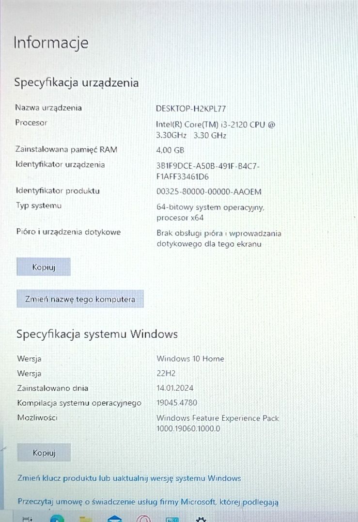 Komputer Dell Optiplex 3010