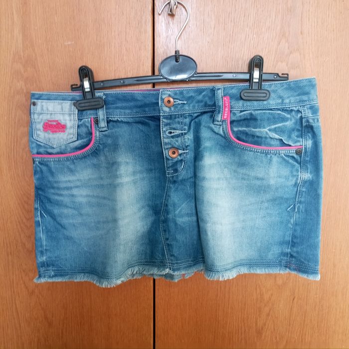Юбка джинсовая короткая