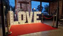 Napis LOVE 120cmx450cm - VINTAGE - litery 3D - ślub - wesele - zdjęcia