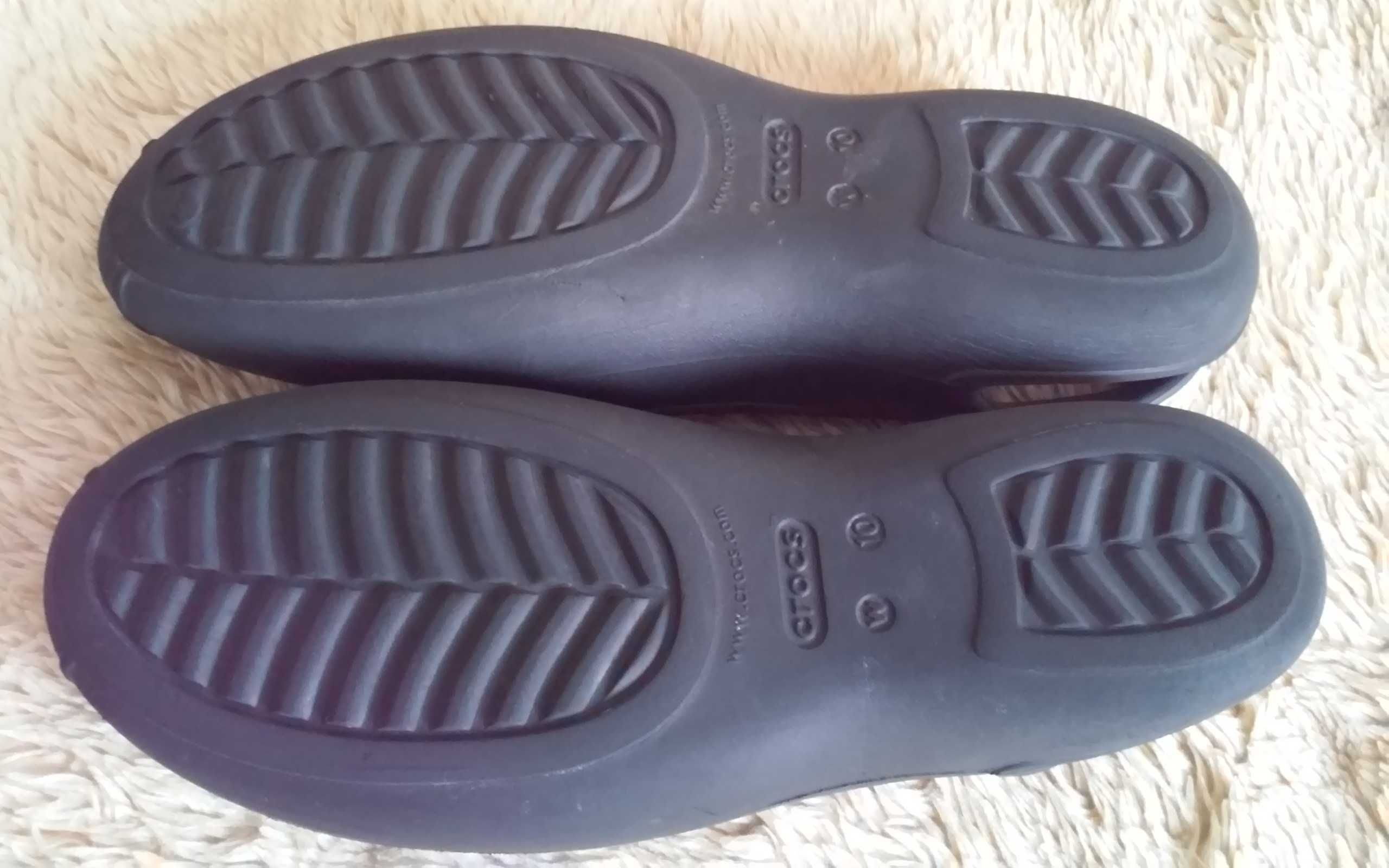 Baleriny Crocs W 10 wkładka 27,5 cm. kolor czarny