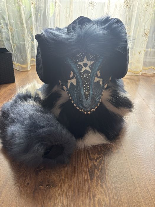 Dino mask fursuit