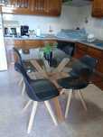 Mesa vidro 6 cadeiras