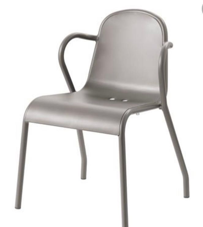 Ikea Tunholmen krzesła 4 sztuki szare