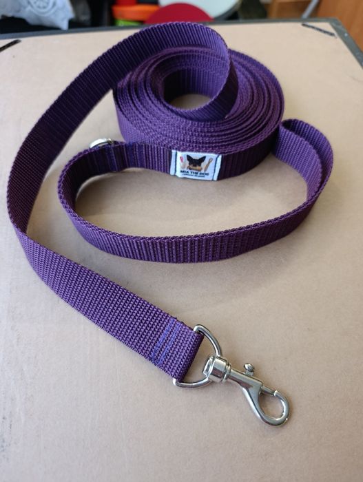 Taśma treningowa smycz taśmowa 7m fiolet
