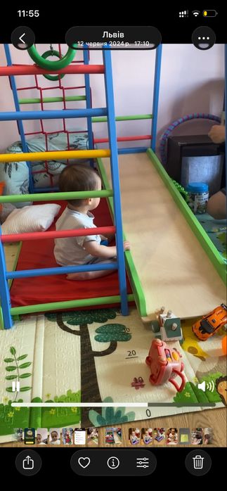 Дитячий спортивний комлекс + мат