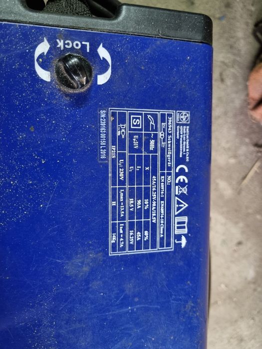 Migomat samoosłonowy niemiecki Lux Tools spawarka, półautomat bez gaz