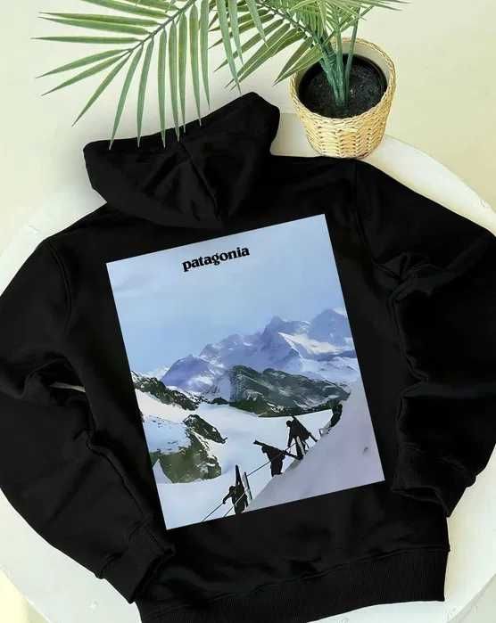 Черная кофта Патагония Responsibil // PATAGONIA Худи ХС С М Л ХЛ